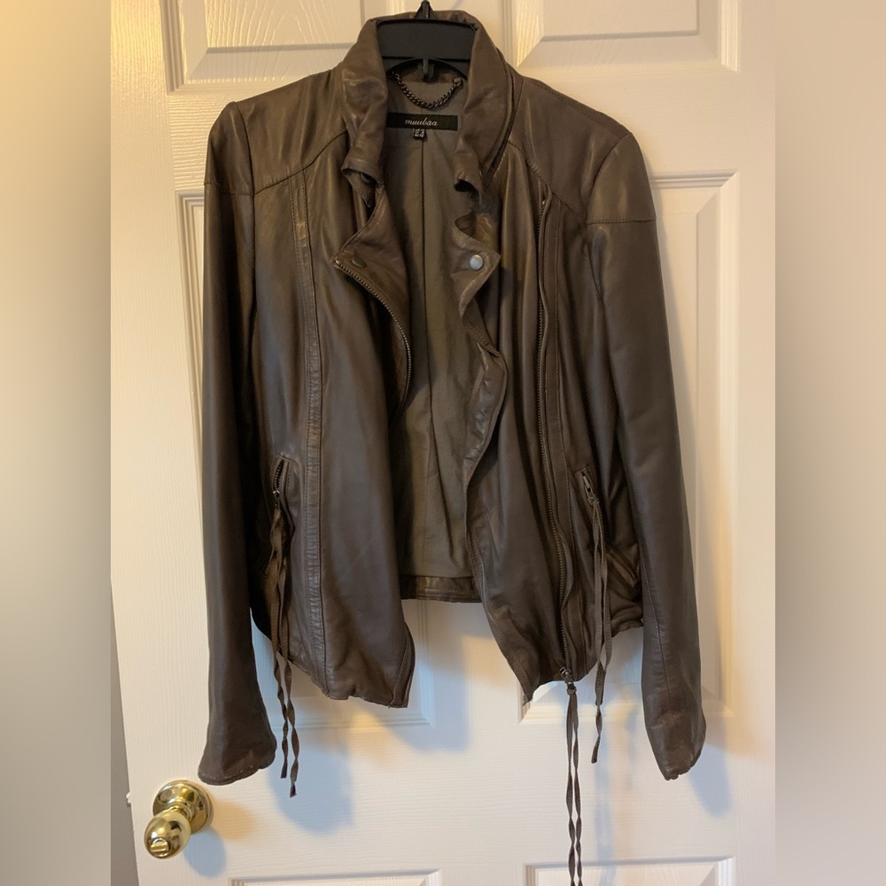 Muubaa 100% lamb leather jacket